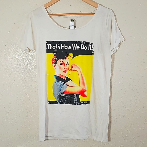 Graphic Shirt Short Sleeve Top - Picture 1 of 8
